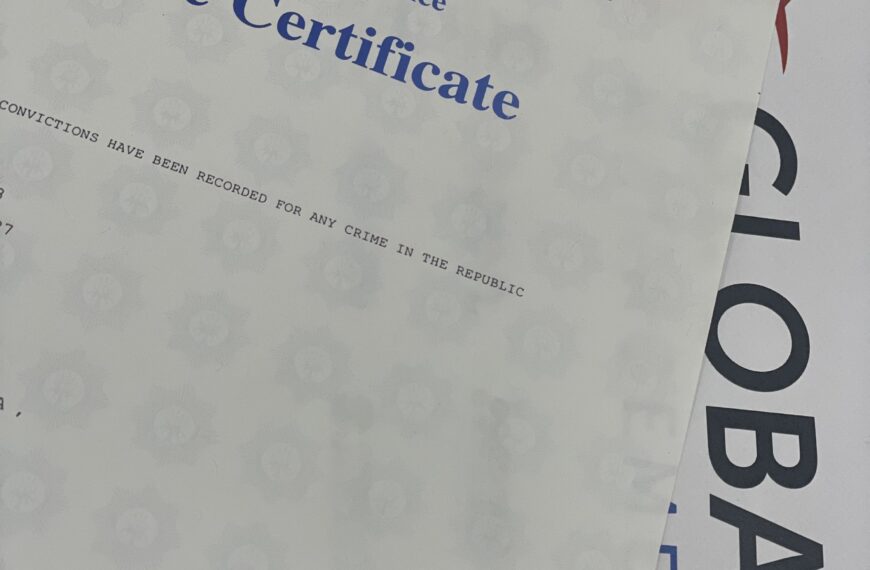 Urgent Police Clearance Certificate